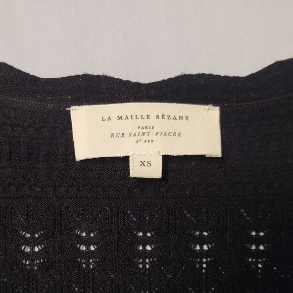 SOLD Sézane Ronnie Jumper, XS, Black - Picture 5 of 6